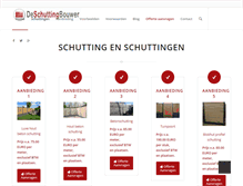 Tablet Screenshot of deschuttingbouwer.nl